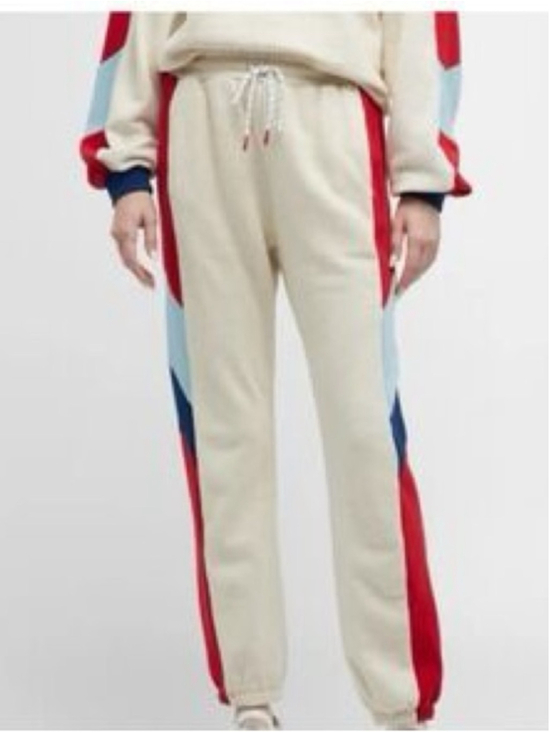 MOTHER Pants - MOTHER The Knock Out Ankle Sweatpants Sz M Cream Multi EUC